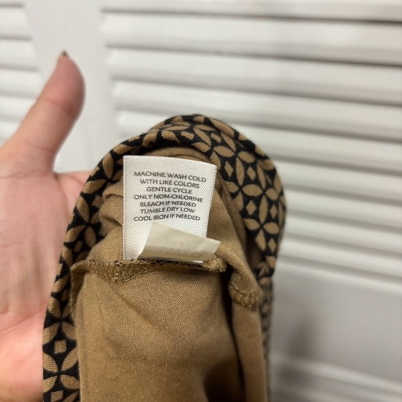 J. Jill Pants Womens Black/Brown Geometric Print Straight Leg Slinky Size S - Picture 7 of 7